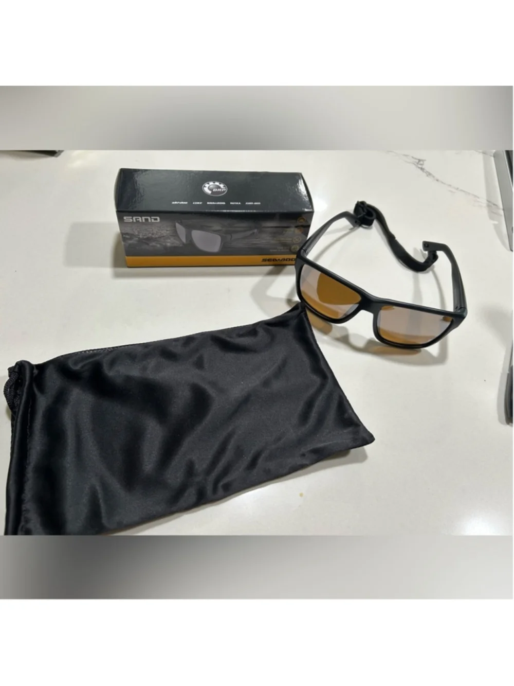 NEW SEA-DOO New Sand Polarized Floating Sunglasses UV400 Safety Strap Unisex